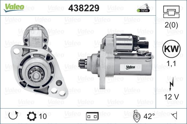 Valeo 438229 - Démarreur cwaw.fr