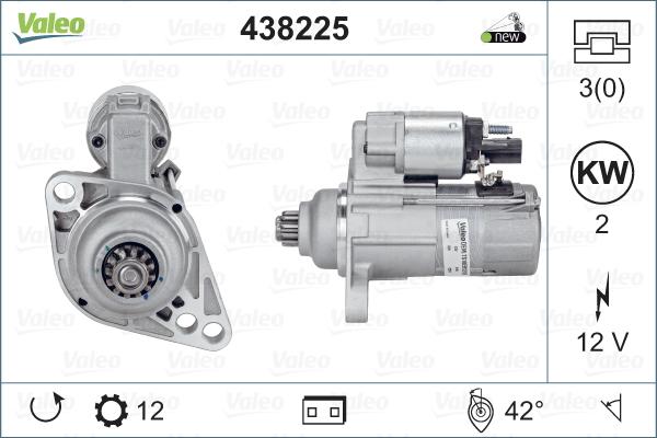 Valeo 438225 - Démarreur cwaw.fr