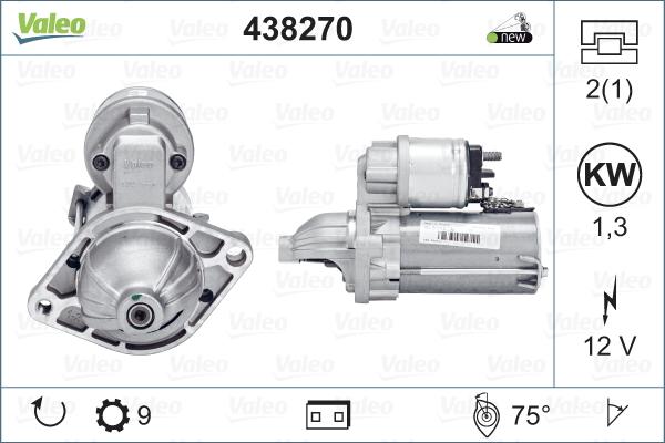 Valeo 438270 - Démarreur cwaw.fr