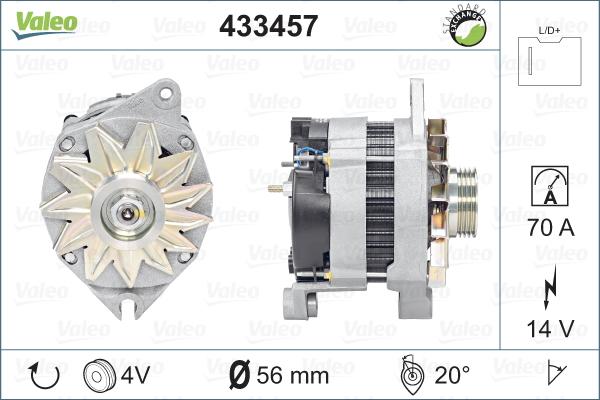 Valeo 433457 - Alternateur cwaw.fr