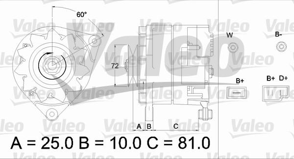 Valeo 433486 - Alternateur cwaw.fr