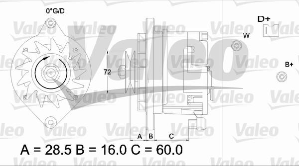 Valeo 433483 - Alternateur cwaw.fr