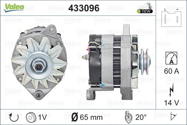 Valeo 433096 - Alternateur cwaw.fr