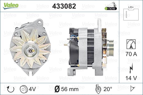 Valeo 433082 - Alternateur cwaw.fr