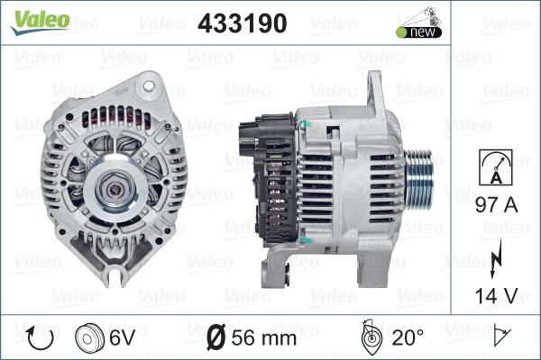 Valeo 433190 - Alternateur cwaw.fr