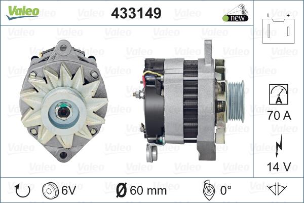 Valeo 433149 - Alternateur cwaw.fr