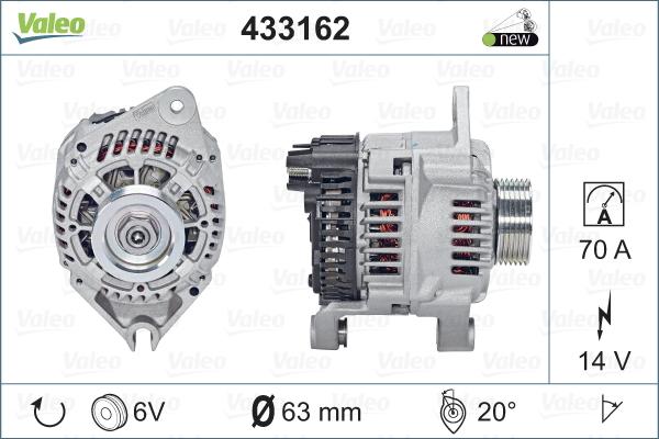 Valeo 433162 - Alternateur cwaw.fr