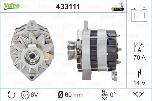 Valeo 433111 - Alternateur cwaw.fr