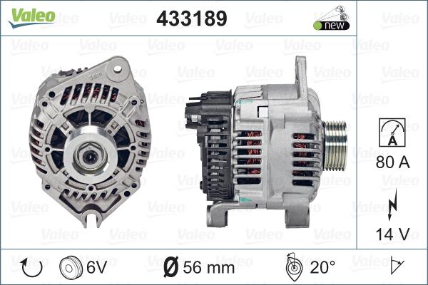 Valeo 433189 - Alternateur cwaw.fr