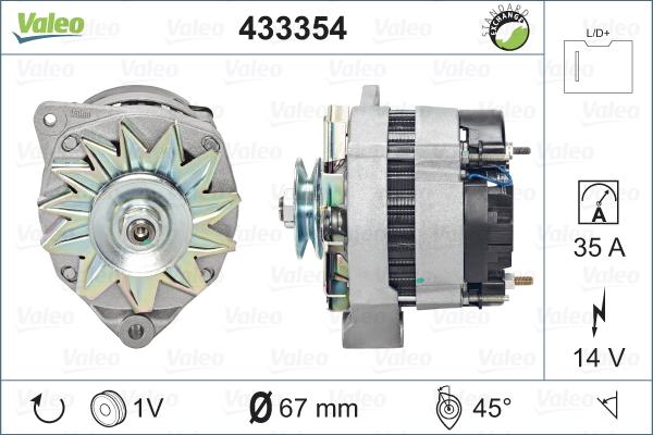 Valeo 433354 - Alternateur cwaw.fr