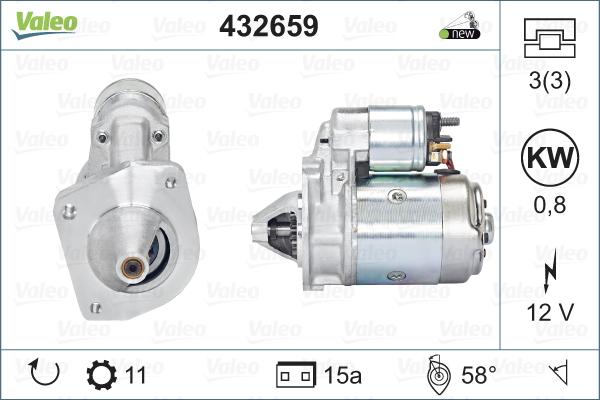 Valeo 432659 - Démarreur cwaw.fr