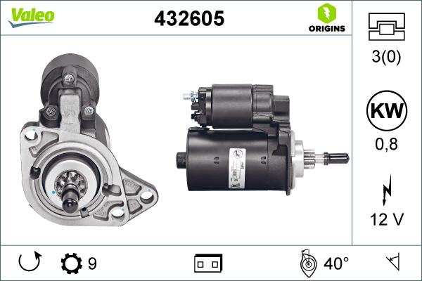 Valeo 432605 - Démarreur cwaw.fr