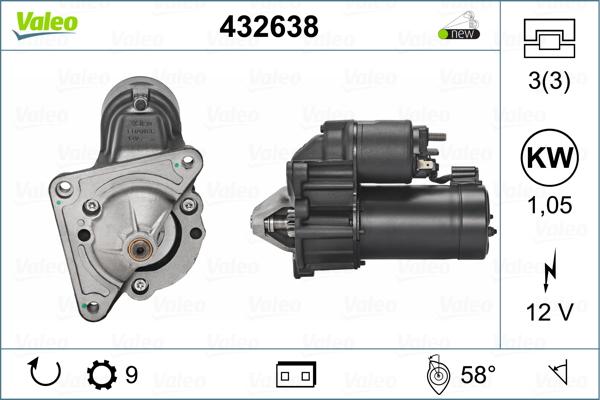 Valeo 432638 - Démarreur cwaw.fr