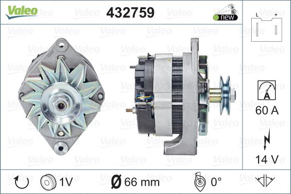 Valeo 432759 - Alternateur cwaw.fr