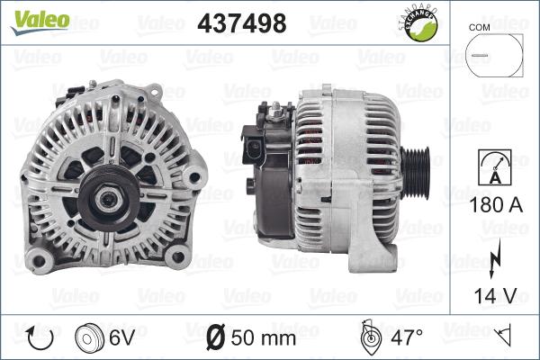 Valeo 437498 - Alternateur cwaw.fr