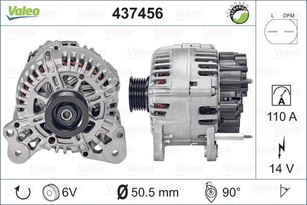 Valeo 437456 - Alternateur cwaw.fr