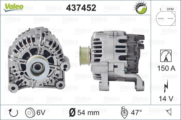 Valeo 437452 - Alternateur cwaw.fr