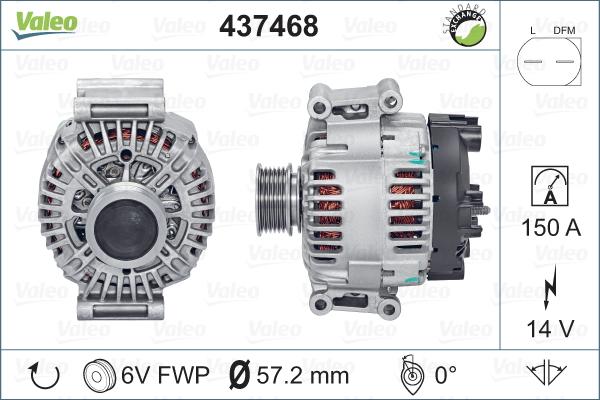 Valeo 437468 - Alternateur cwaw.fr