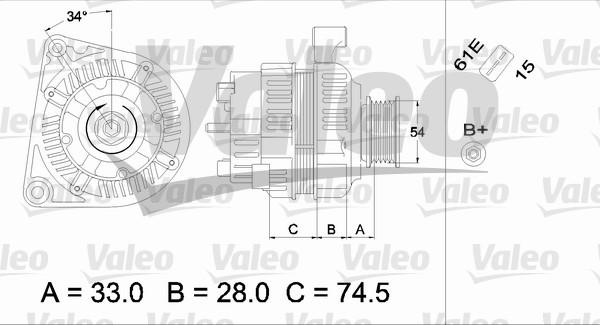 Valeo 437406 - Alternateur cwaw.fr