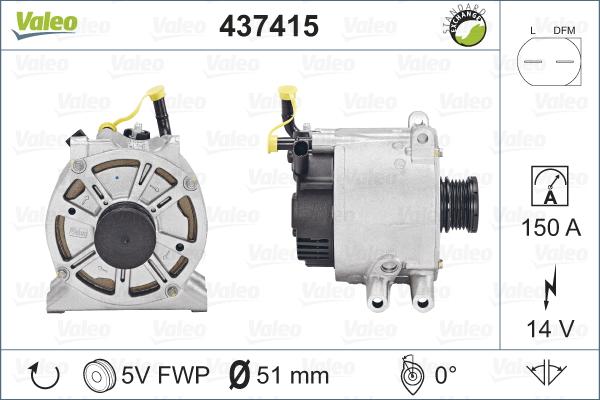 Valeo 437415 - Alternateur cwaw.fr