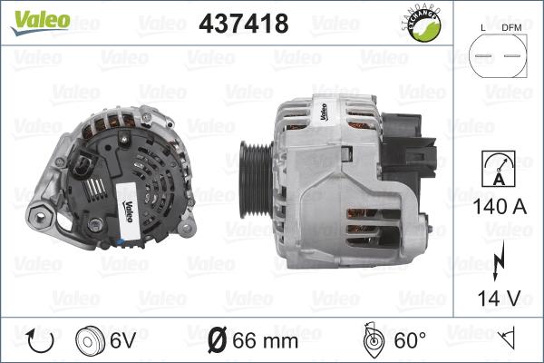 Valeo 437418 - Alternateur cwaw.fr