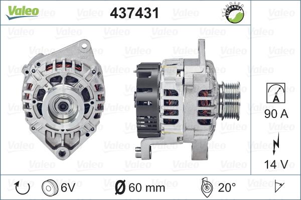 Valeo 437431 - Alternateur cwaw.fr