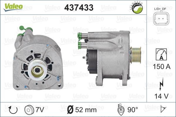 Valeo 437433 - Alternateur cwaw.fr