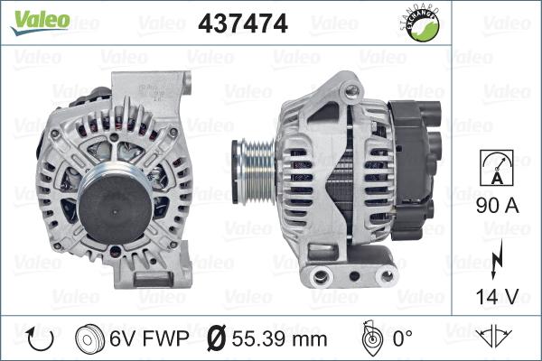 Valeo 437474 - Alternateur cwaw.fr