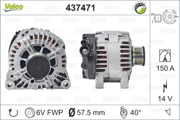 Valeo 437471 - Alternateur cwaw.fr