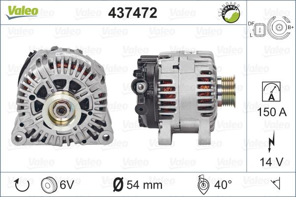 Valeo 437472 - Alternateur cwaw.fr