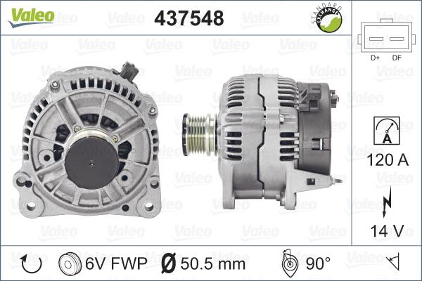 Valeo 437548 - Alternateur cwaw.fr