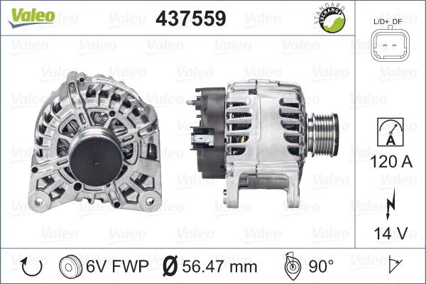 Valeo 437559 - Alternateur cwaw.fr