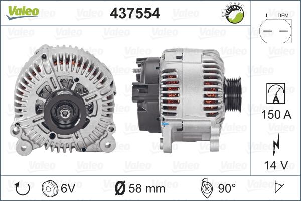 Valeo 437554 - Alternateur cwaw.fr