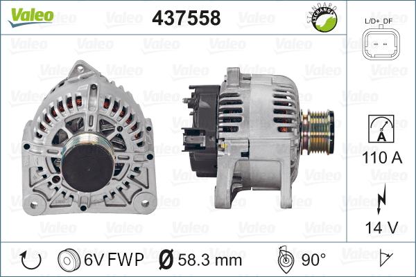 Valeo 437558 - Alternateur cwaw.fr