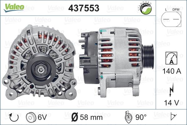 Valeo 437553 - Alternateur cwaw.fr