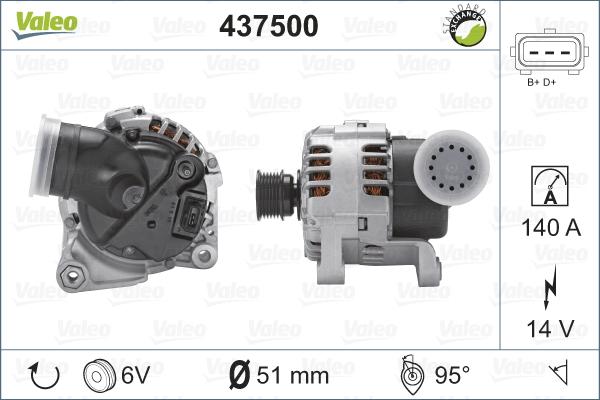 Valeo 437500 - Alternateur cwaw.fr