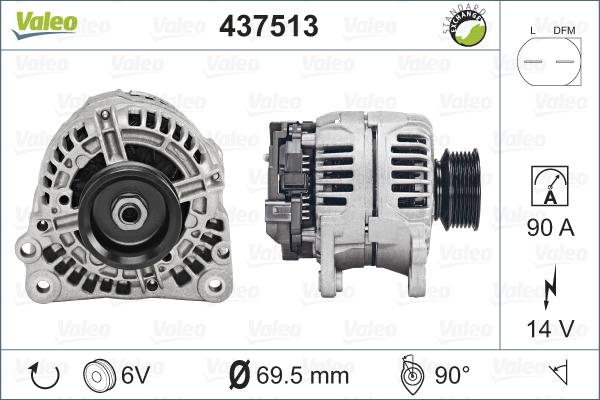 Valeo 437513 - Alternateur cwaw.fr