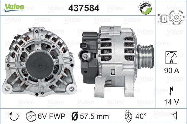 Valeo 437584 - Alternateur cwaw.fr