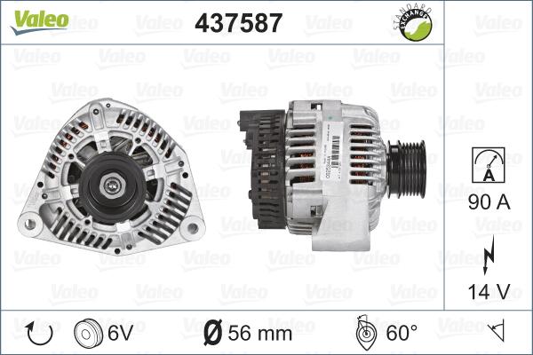 Valeo 437587 - Alternateur cwaw.fr