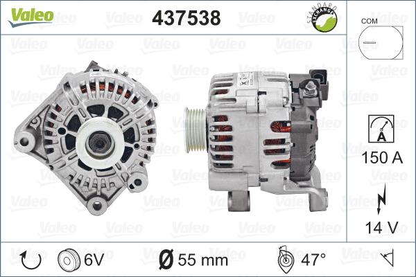 Valeo 437538 - Alternateur cwaw.fr