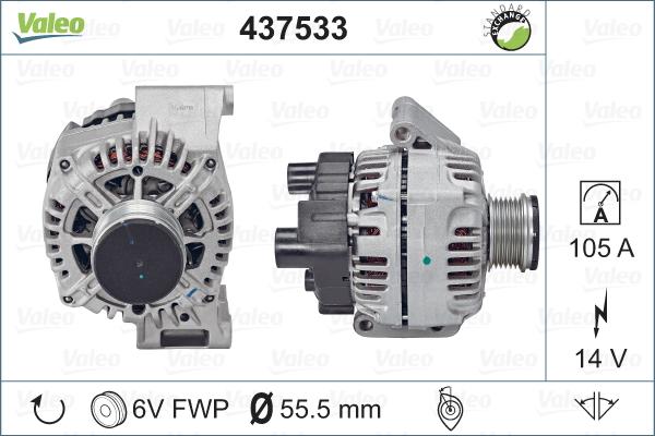 Valeo 437533 - Alternateur cwaw.fr