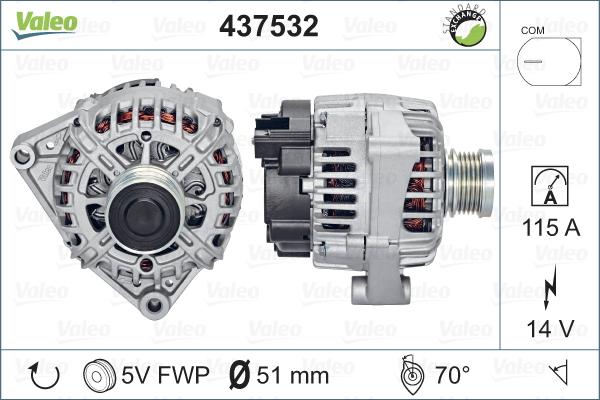 Valeo 437532 - Alternateur cwaw.fr