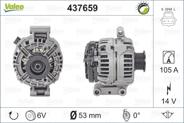 Valeo 437659 - Alternateur cwaw.fr