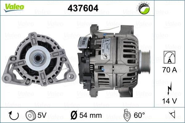 Valeo 437604 - Alternateur cwaw.fr