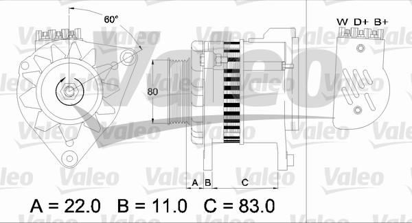 Valeo 437052 - Alternateur cwaw.fr