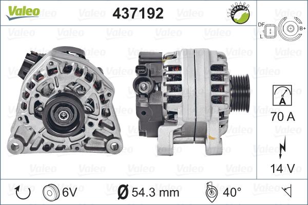 Valeo 437192 - Alternateur cwaw.fr