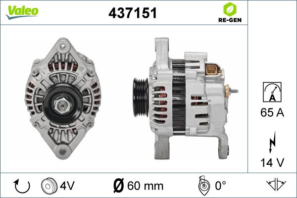 Valeo 437151 - Alternateur cwaw.fr