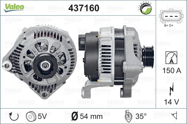 Valeo 437160 - Alternateur cwaw.fr