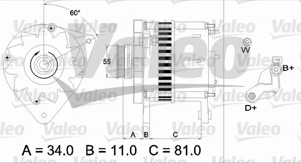 Valeo 437111 - Alternateur cwaw.fr