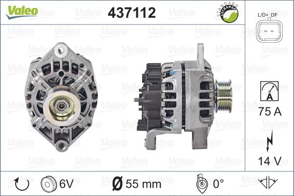 Valeo 437112 - Alternateur cwaw.fr